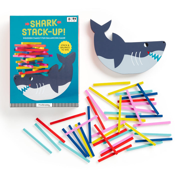 Wooden Balancing Game -Shark Stack-Up!