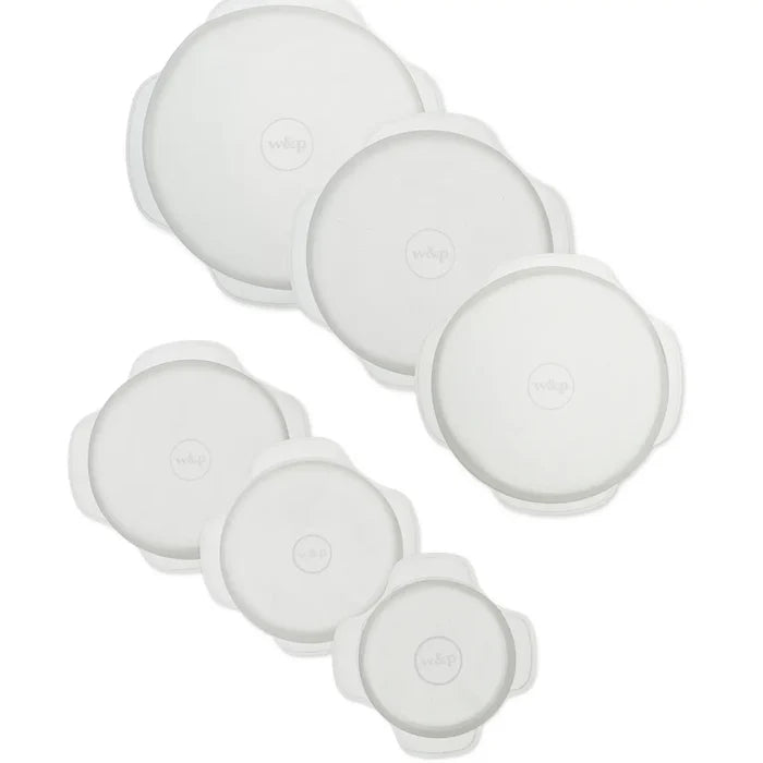 w&p Reusable Silicone Stretch Lids Set of 6