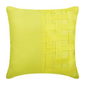 Yellow Brick Road - Yellow Art Silk Decorative Euro Sham