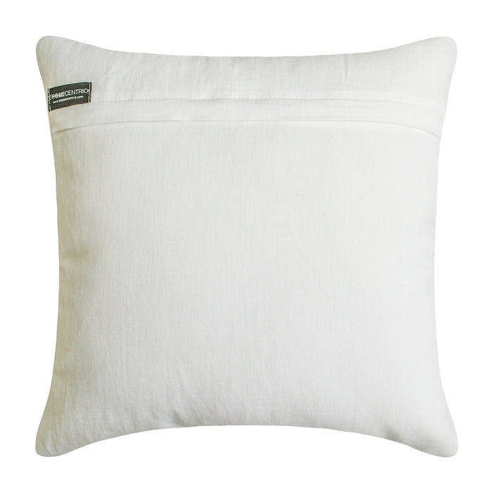 Zahara - Blue & Rust Velvet Throw Pillow Cover